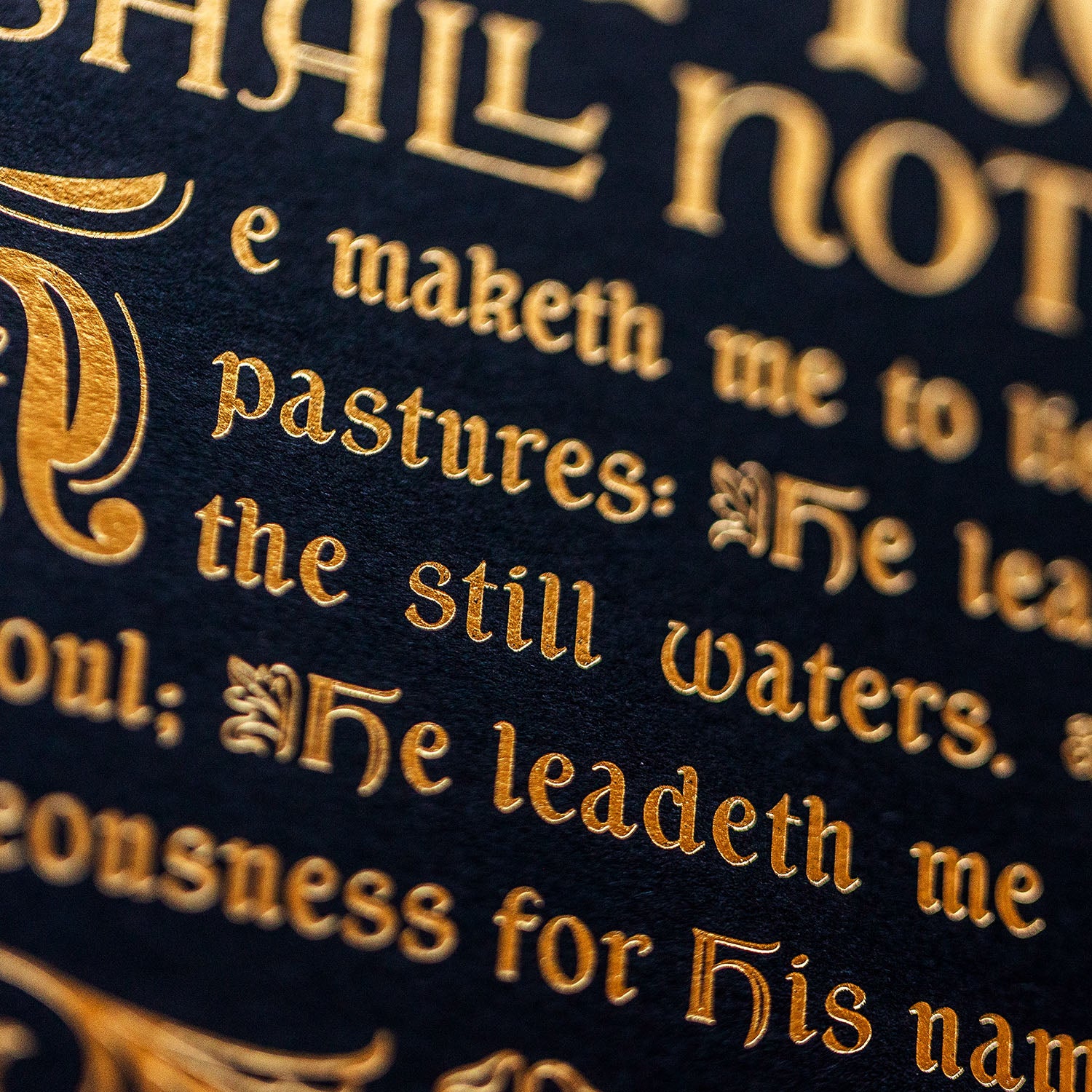 Psalm 23 - Gold/Black - Image 4