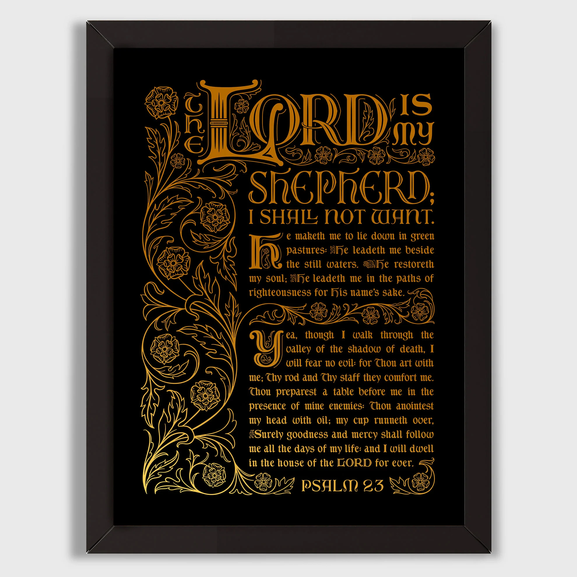 Psalm 23 - Gold/Black - Image 8