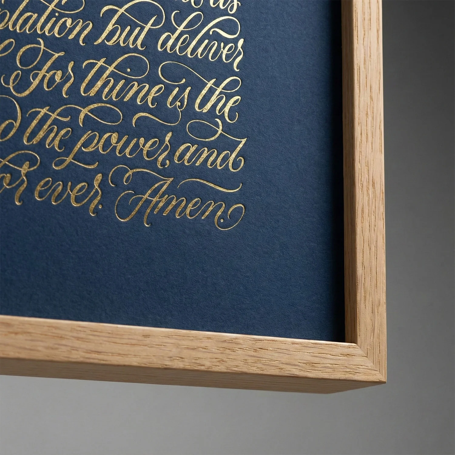 The Lord's Prayer - Gold on Blue - Image 5